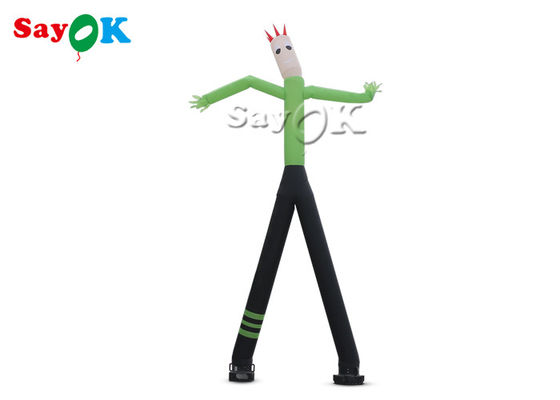 Танцуя раздувная рука человека 8m 24ft зеленая мини тряся раздувного человека танцора воздуха с 2 ногами
