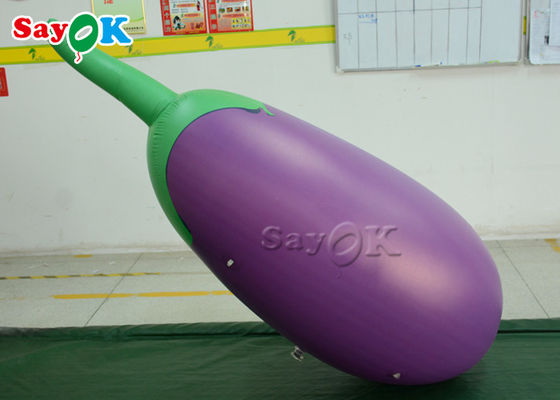 Пурпурное раздувное печатание логотипа модели баклажана для рекламировать продвижение