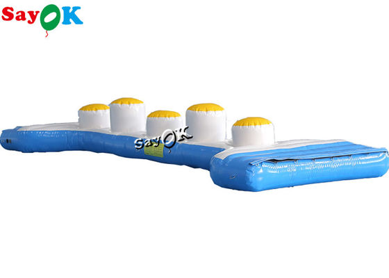 Настраиваемые большие надувные аквапарки оборудование цилиндрический бревенчатый мост надувные водные игрушки для озера