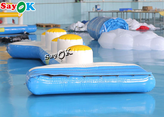 Настраиваемые большие надувные аквапарки оборудование цилиндрический бревенчатый мост надувные водные игрушки для озера