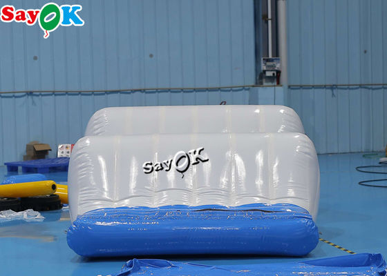 6x2x1.1mH Белый герметичный надувный водный плавучий волновой трек надувные водные парки