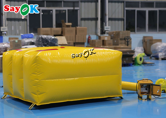 изготовленные на заказ раздувные продукты 2x2x1mH желтеют воздушную подушку безопасности спасения противопожарной воздушной подушки аварийную