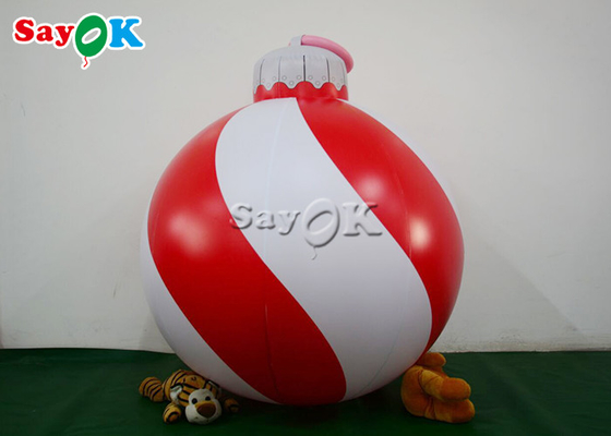 украшение двора рождества фестиваля шарика снежинки 1.2m красное раздувное