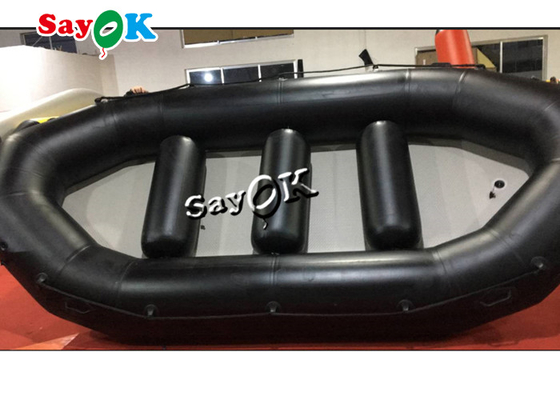 Водных видов спорта шлюпок 4.85m PVC SGS шлюпка раздувных черных небольших резиновая сплавляя