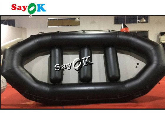 Водных видов спорта шлюпок 4.85m PVC SGS шлюпка раздувных черных небольших резиновая сплавляя
