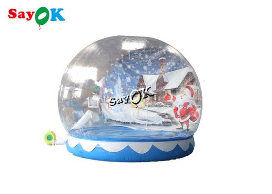 Прозрачный раздувной глобус 3m снега дома прыжка рождества 10ft для украшения Xmas