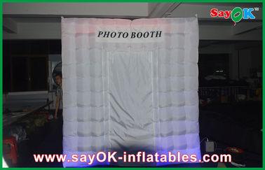 Раздувная будочка фото нанимает шатер освещения будочки фото СИД Photobooth раздувной белый с цветом 210 d Оксфорда