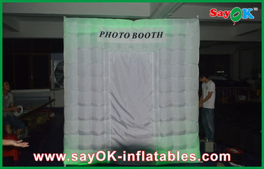 Раздувная будочка фото нанимает шатер освещения будочки фото СИД Photobooth раздувной белый с цветом 210 d Оксфорда