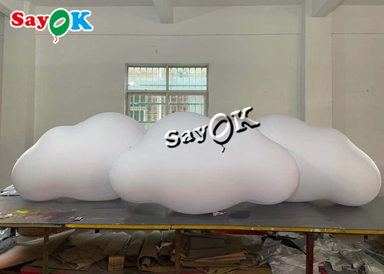 потолок продуктов 3m 10ft изготовленный на заказ раздувной вися воздушный шар облака PVC со светами СИД