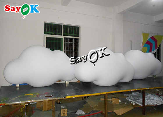 потолок продуктов 3m 10ft изготовленный на заказ раздувной вися воздушный шар облака PVC со светами СИД