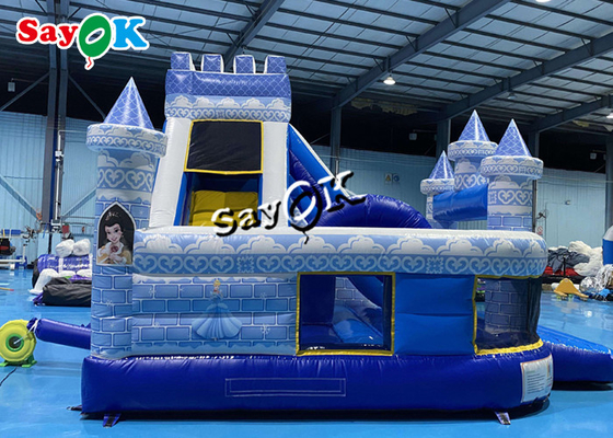 принцесса Bouncing Замок Коммерчески Раздувн 5m 16.5ft голубая скача Hhouse