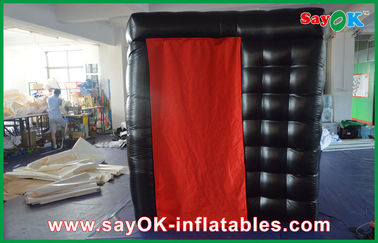 Будочка фото СИД PortableInflatable раздувного удобства будочки фото арендного черная с 2 дверями