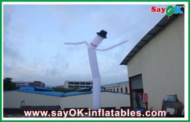 Волна неба знака рекламы танцора на открытом воздухе воздушного рукава PVC гигантского раздувная приветствуя человека танцев
