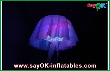 Украшение водить медуз ткани нейлона раздувное освещая, освещая украшение