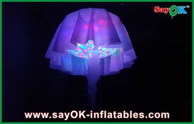 Украшение водить медуз ткани нейлона раздувное освещая, освещая украшение