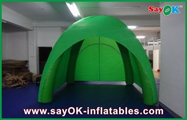 Шатер солнечного брезента шатра воздуха зеленого цвета EnclosureExhibition шатра крышки купола Солнца гигантского раздувного/PVC располагаясь лагерем