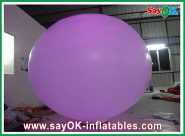раздувное украшение освещения в 2 метра, раздувной светлый воздушный шар с земным шариком