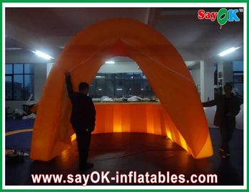 Раздувная рекламируя Адвокатура Inflatalbe ткани будочки оранжевая воздухоустойчивая для паба/события с освещением приведенным