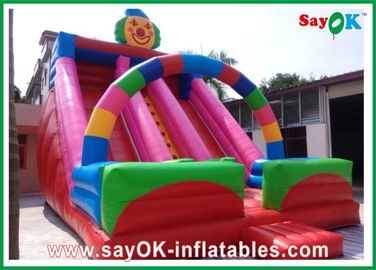 Надувный слайд с бассейном клоуна надувный вышибальщик многоцветный для парка развлечений