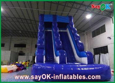 0.55мм ПВХ надувный водный слайд L6 X W3 X H5m водонепроницаемый 3 слоя надувный слайд для бассейна