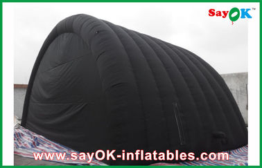 Черный водоустойчивый раздувной шатер воздуха с тканью Оксфорда и покрытие PVC для шатра работы Ourdoor раздувного