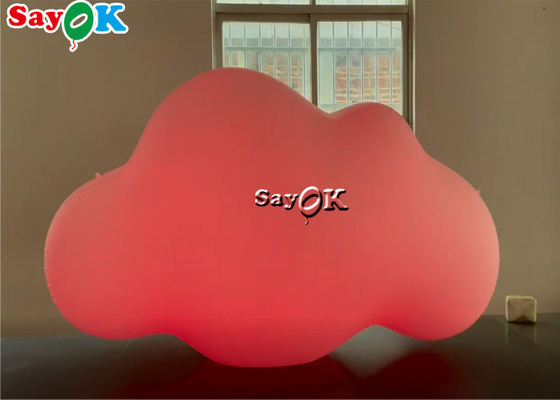 Потолок продуктов ROHS изготовленный на заказ раздувной вися воздушный шар облака PVC со светами СИД