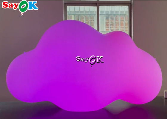 Потолок продуктов ROHS изготовленный на заказ раздувной вися воздушный шар облака PVC со светами СИД