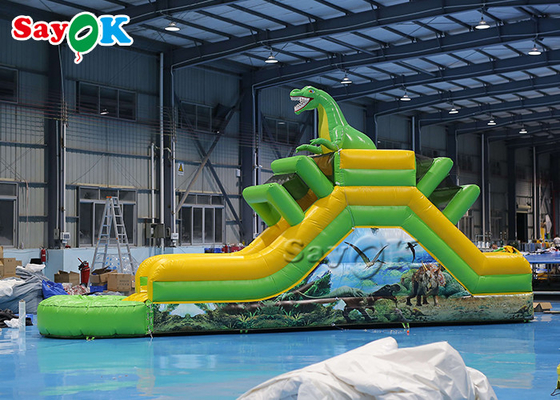 Надувный прыгающий скакалка Надувный динозаврский слайд на тему Надувный водный слайд 9.3x2x3.5mH Логотипная печать