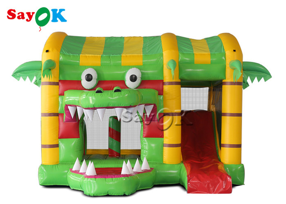 Скольжение дома замка прыжка небольшого многофункционального крокодила раздувное подгонянное для детей