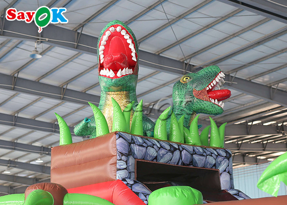 Надувной замок темы динозавра парка атракционов прыжка детей раздувной