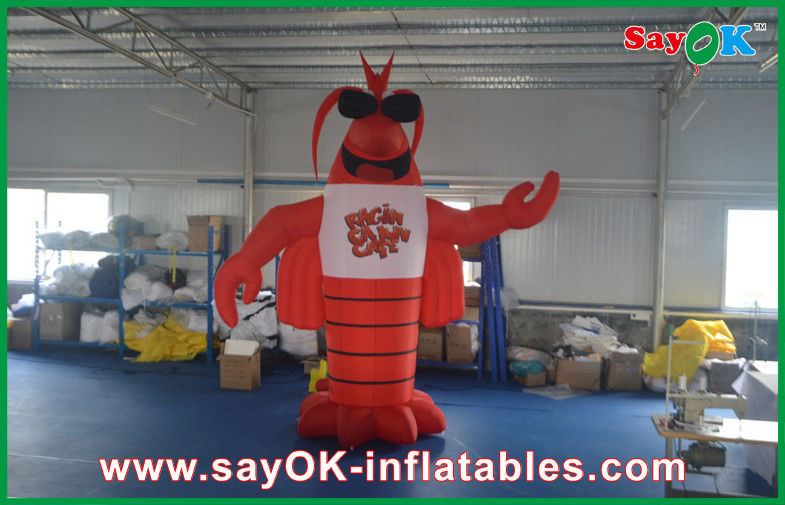 диаграмма Langouste красных изготовленных на заказ раздувных продуктов одежд 4m Оксфорд модельная для рекламы