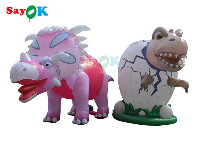Надувные рекламные персонажи 4м Надувный гигантский динозавр для праздничного украшения Противодействие ветру