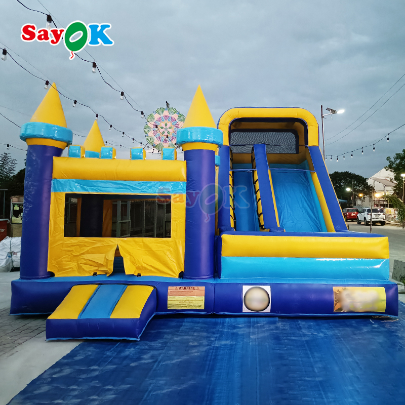 Коммерческий надувной батут-замок 23 фута, надувной батут-комбо для улицы