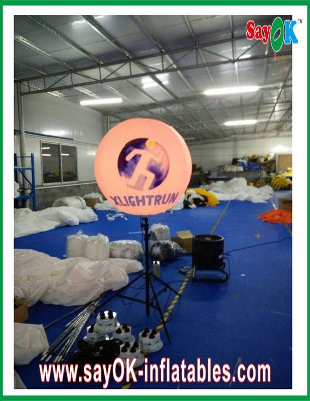 RGB освещает раздувной SGS ROHS ткани нейлона украшения 190T освещения с стойкой