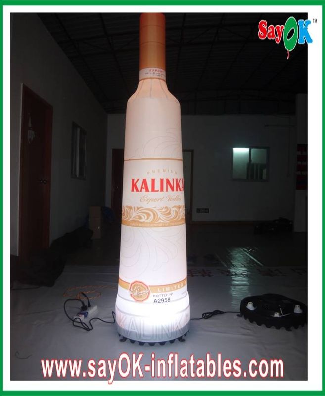 высота 2M вина бутылки ткани нейлона 190T раздувная с светами водить