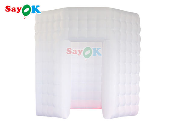 Будочка фото белой ткани Оксфорда раздувная для события неэтилированного