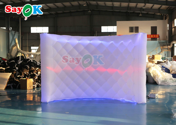 Новая привлекательная Led надувная стена надувная светодиодная белая фото стенка для мероприятия