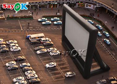 Экран кинотеатра Пвк парковки белый раздувной