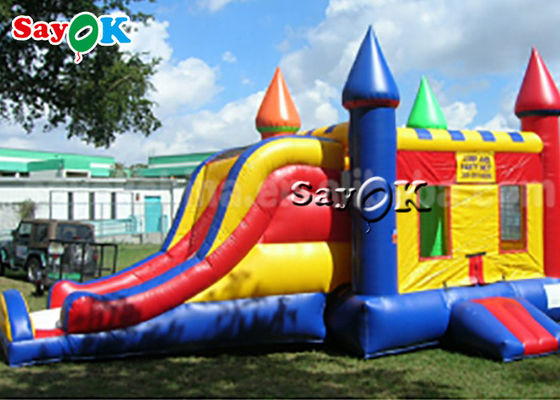 воздух Pvc 6*4m скача отскакивающ замки с хвастуном скольжения коммерчески раздувным для ребенк