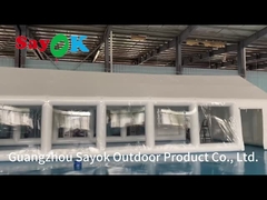 Надувная палатка для частного бассейна TPU Надувная квадратная крышка с вентилятором