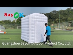 Белая надувная горячая купольная палатка для йоги для дома Наружная палатка для йоги Персональный портативный зал для йоги