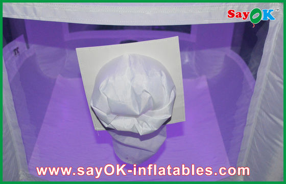 Будочка события показывает возбуждая портативную машинку привела раздувной маленький дом прыжка с длинным каналом 2