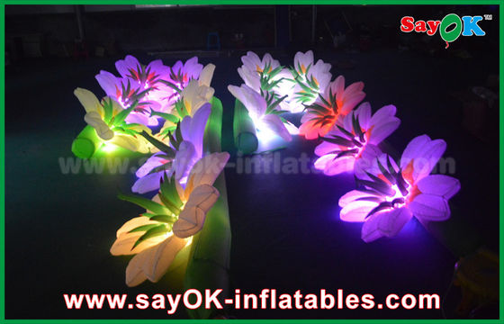 Выдвиженческая раздувная ткань водить украшения 190t Оксфорда цветка