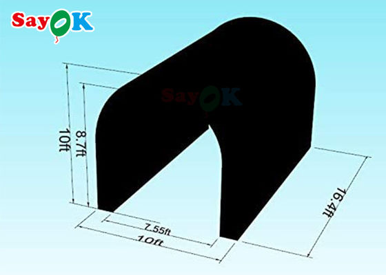 Надувная газона черная надувная туннельная палатка многофункциональная для выставок