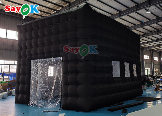 LED дискотека ночной клуб вечеринка палатка надувная палатка надувный ночной клуб для событий для взрослых черный кубический дом