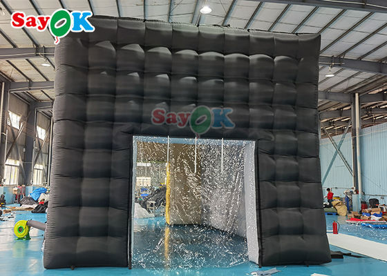 LED дискотека ночной клуб вечеринка палатка надувная палатка надувный ночной клуб для событий для взрослых черный кубический дом