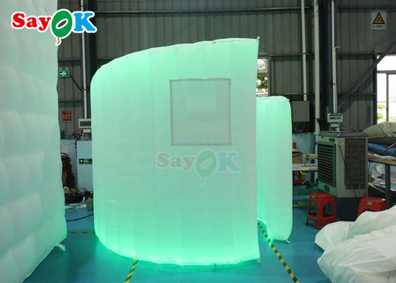 Декорация свадьбы купола 360 фотоателье фоновый стенд светодиодный свет надувная изогнутая стена