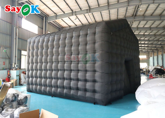 Черный светодиодный музыкальный бар Мобильный ночной клуб Палатка Коммерческий надувный ночной клуб с дискотекой Светлый надувный ночной клуб для Рен