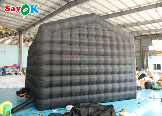 Черный светодиодный музыкальный бар Мобильный ночной клуб Палатка Коммерческий надувный ночной клуб с дискотекой Светлый надувный ночной клуб для Рен