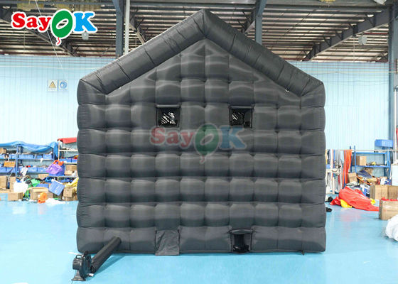 Чёрная вечеринка надувная кубическая палатка надувный ночной клуб с дискотекой и лазерным светом для аренды надувных ночных клубов